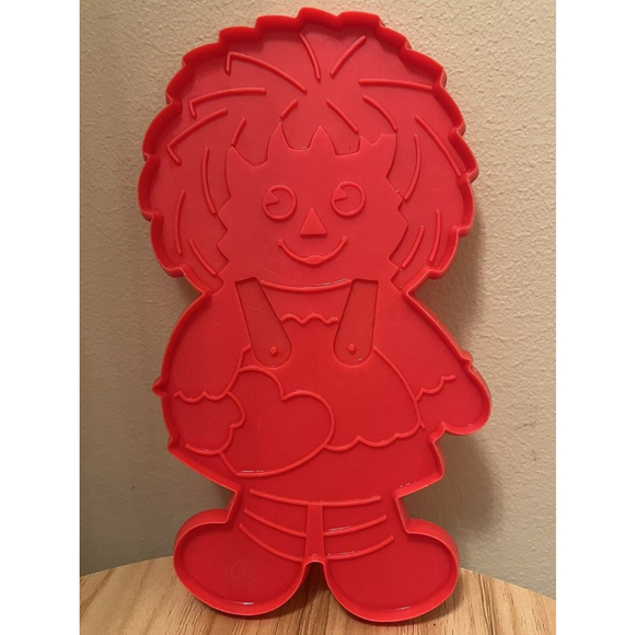 Vintage The Bobbs Merrill ConInc Pre-Hallmark Raggedy Andy 8" Cookie Cutter red - Picture 2 of 7